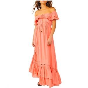 Free People free-est Moonlight Ocean Off the Shoulder Maxi
Dress